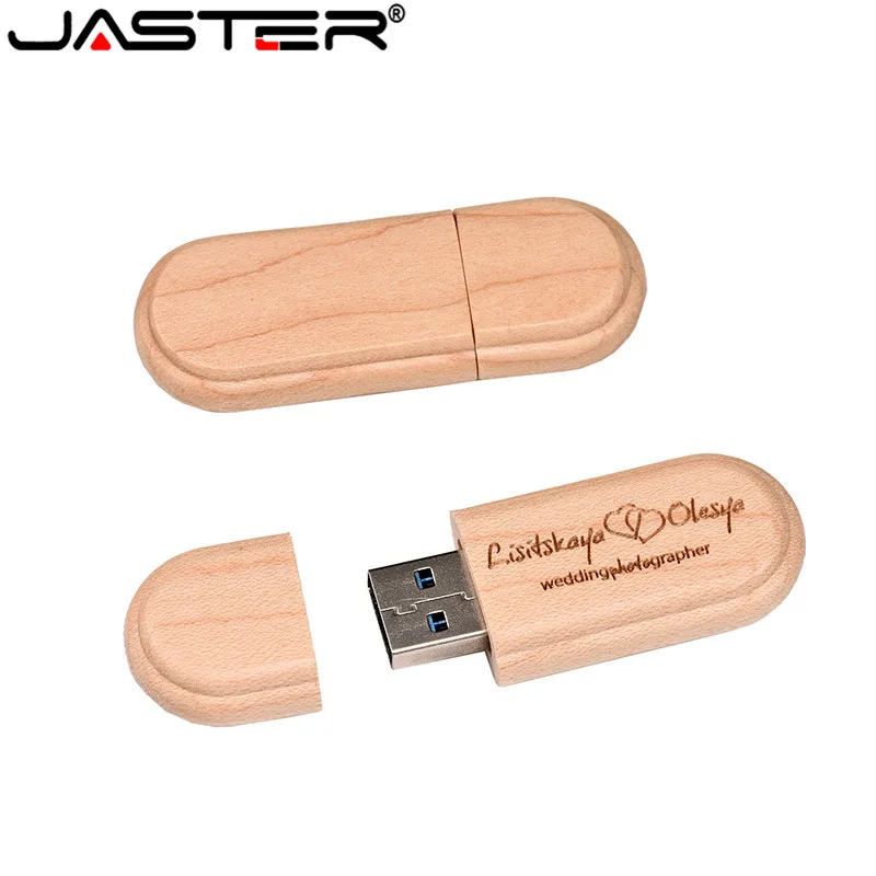 JASTER(10 шт. бесплатный логотип) логотип клиента лазерная гравировка деревянный+ коробка Флешка 8 ГБ 16 ГБ 32 ГБ 64 Гб USB флеш-накопитель фотография подарок
