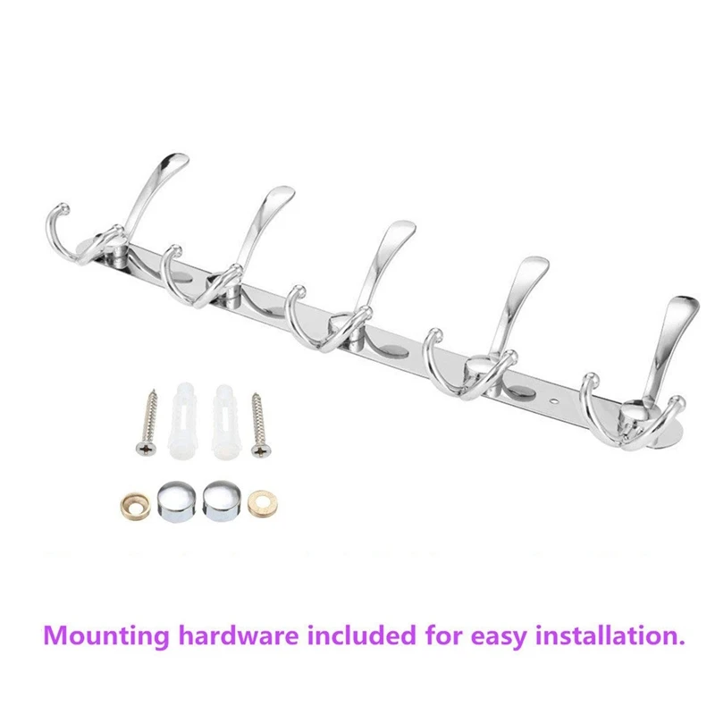 Стойка из нержавеющей стали для пальто/полотенец/Hat Rack(5 крючков