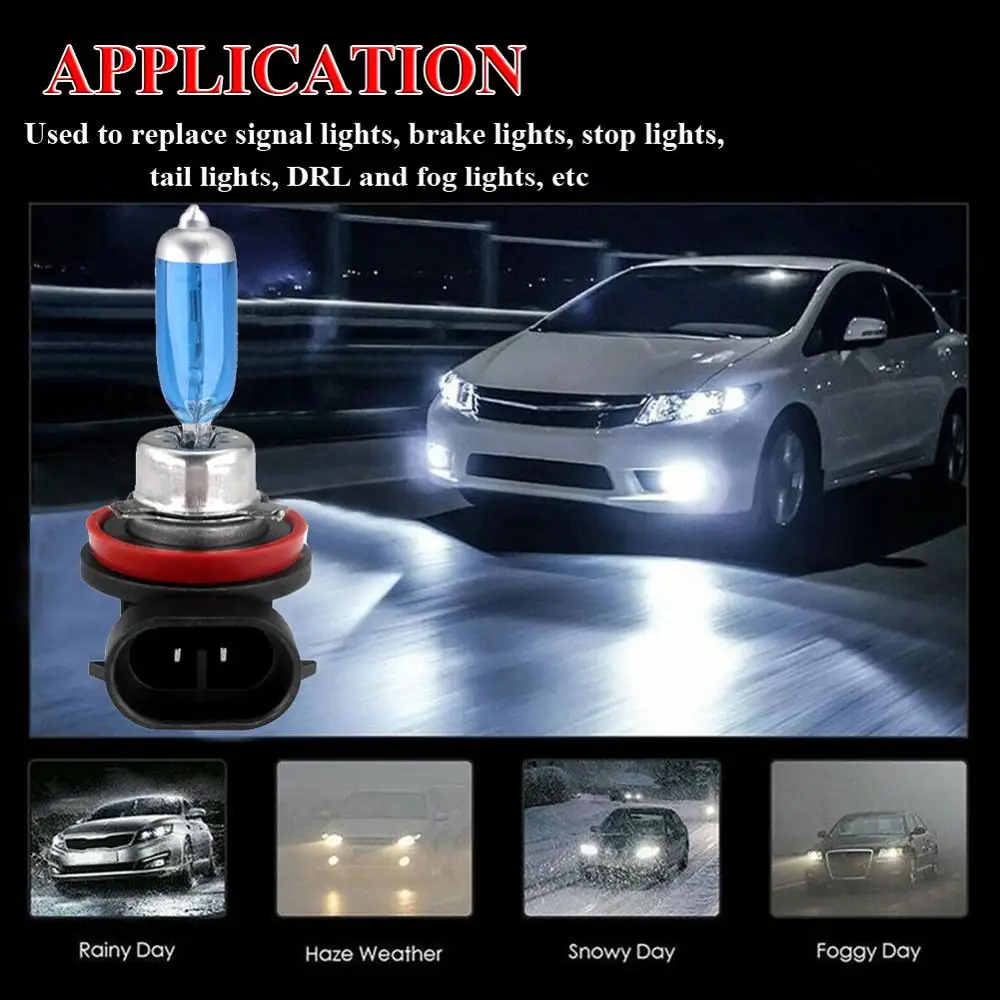 

White 5000k Car Headlight Globe Bulb h4 Hod Lamp 2 h4 100w / 90w 12v Hod Hot Selling