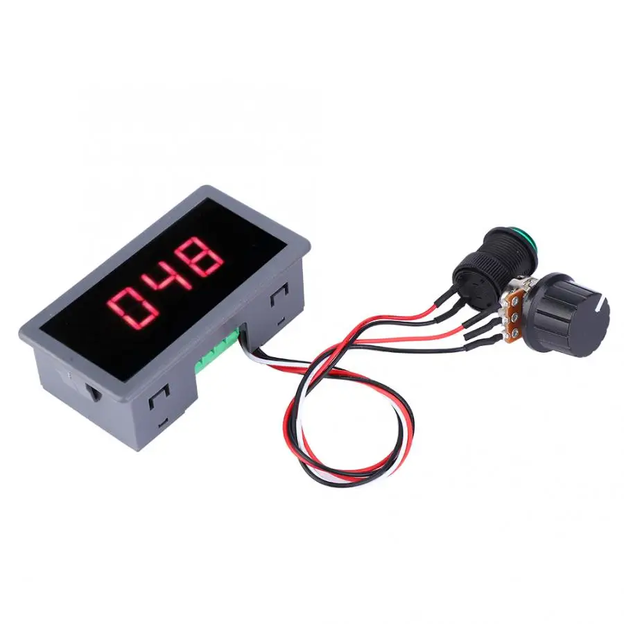 DC 6V 12V 24V 6A PWM регулятор скорости двигателя бесступенчатая регулировка скорости с светодиодный дисплеем 6~ 30V