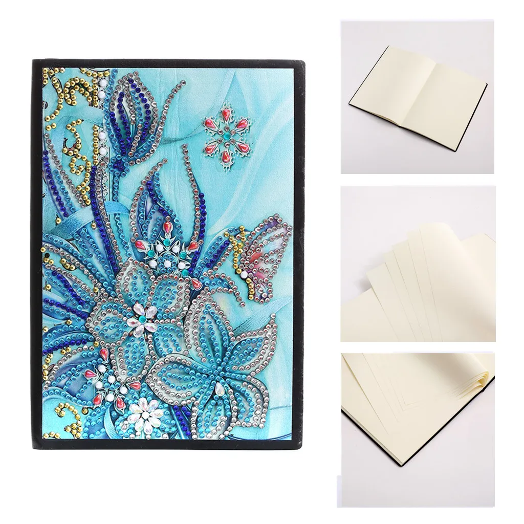 

50 Pages Diary Book DIY Special Shape Diamond Painting Notebook Diary Book Sketchbook Embroidery Diamond Cross Stitch Craft Gift