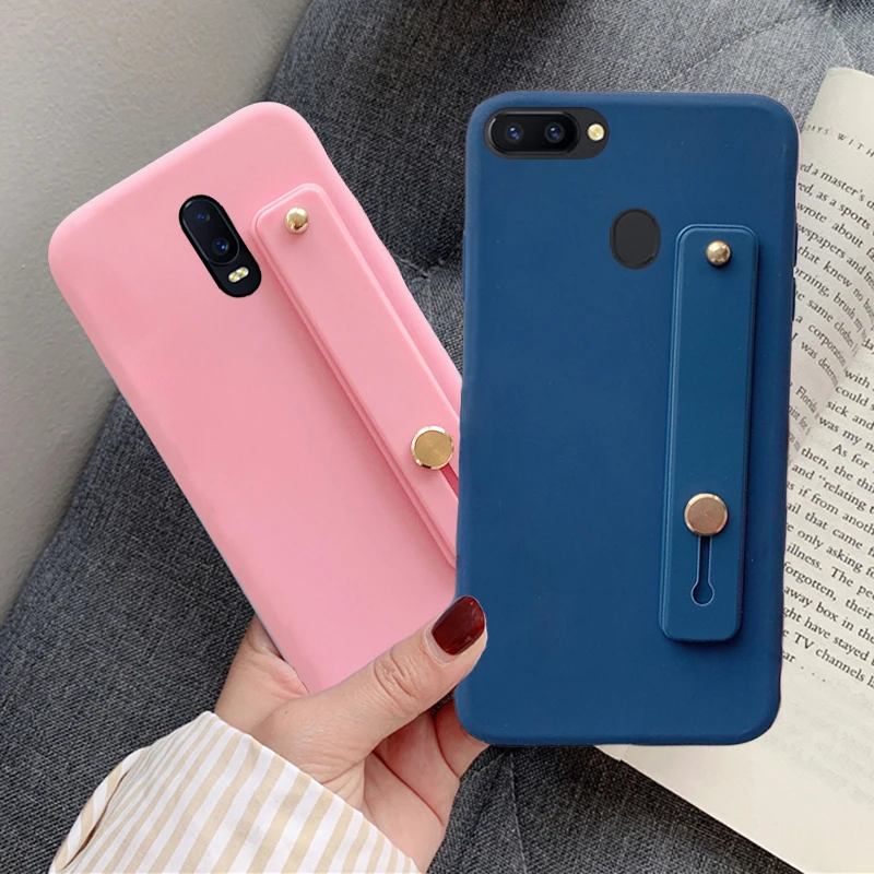 Soft Tpu Holder Cover For Oppo R9 R9s R11 R11s Plus R15 Dream R17 F9 F11 Pro F7 x x R15x Wrist Strap Hand Band Phone Case Phone Case Covers