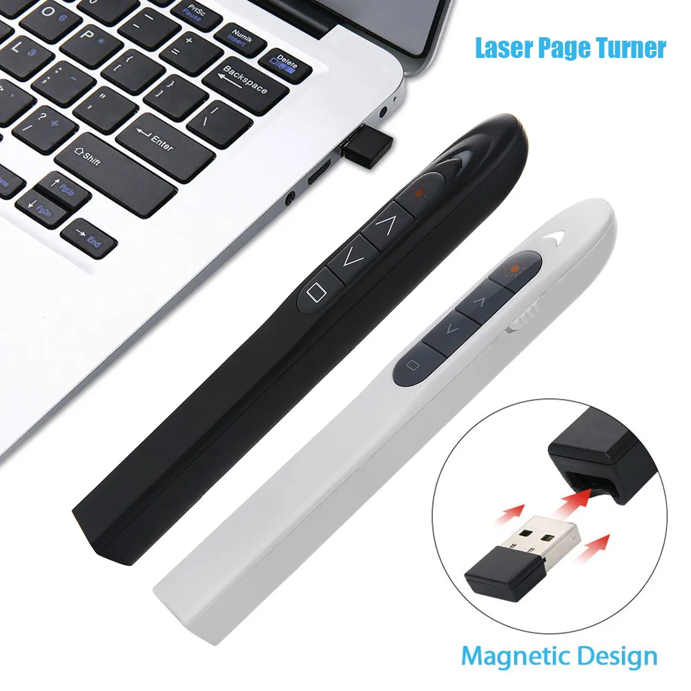 РЧ 2,4 ГГц мини USB беспроводной ведущий Powerpoint PPT презентация указатель ручка и