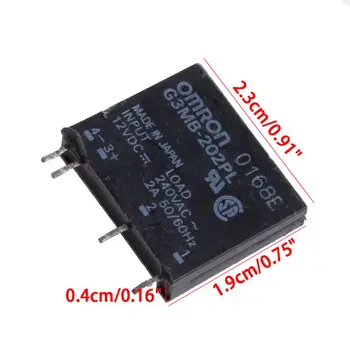

New Solid State Relay G3MB-202PL DC-AC PCB SSR In 12V DC Out 240V AC 2A