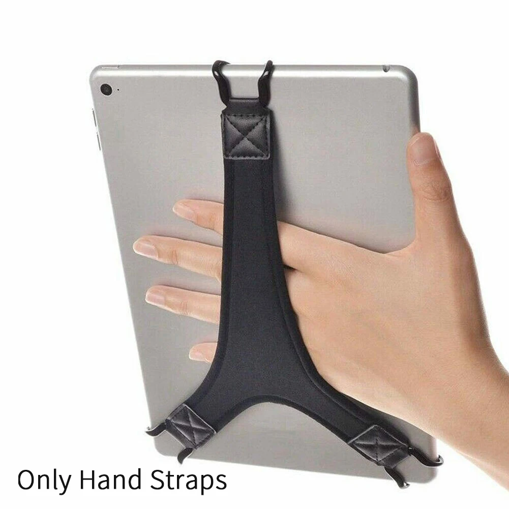 Для IPad Универсальный с одной рукой портативный нескользящий держатель стабильный черный треугольный фиксированный безопасный планшет эластичный ремешок