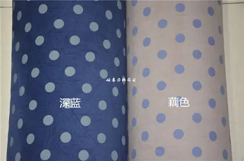 

Free ship Soft feel thin high quality corduroy fabric dots print price for 1 meter 148cm wide