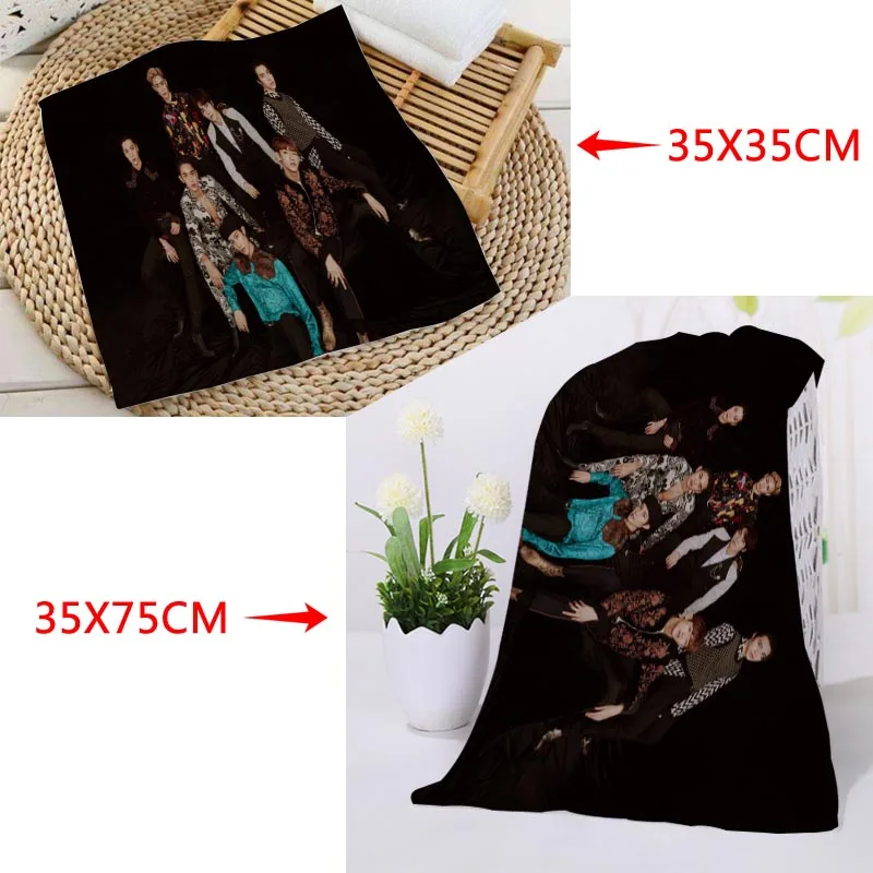11 Custom KPOP NCT Printed Square Towels Microfiber Absorbent Quick-dry Towel cotton Kids Beathroom washcloth handkerchief - Цвет: 11
