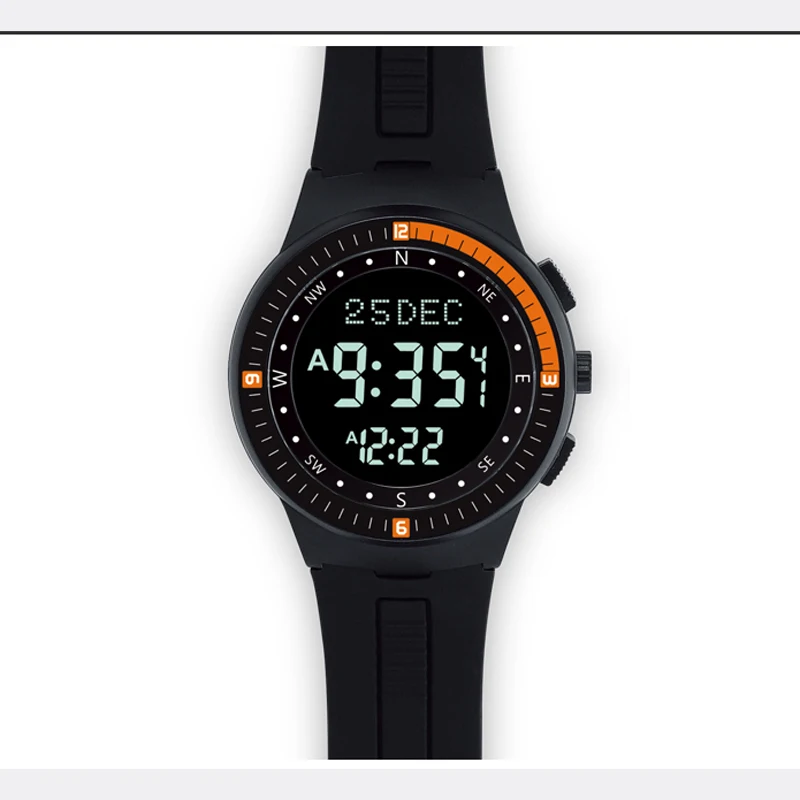 

Muslim Azan Watch for Prayer with Qibla Compass Adhan Alarm Hijri Calendar Islamic Al Harameen Fajr Time Wristwatch in Arabic