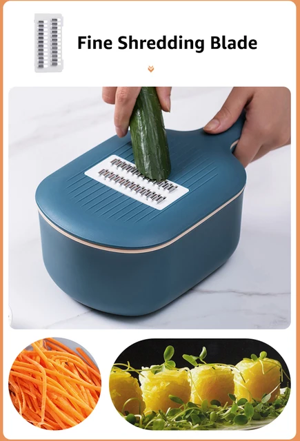  Khushi CASTORS Vegetable Slicer - Round Mandoline Slicer,  Grater, Shredder Salad Maker - Large Feed Port - Suction Base - Cutter for  Vegetable, Fruit, Cookie, Oreo, Nuts: Home & Kitchen