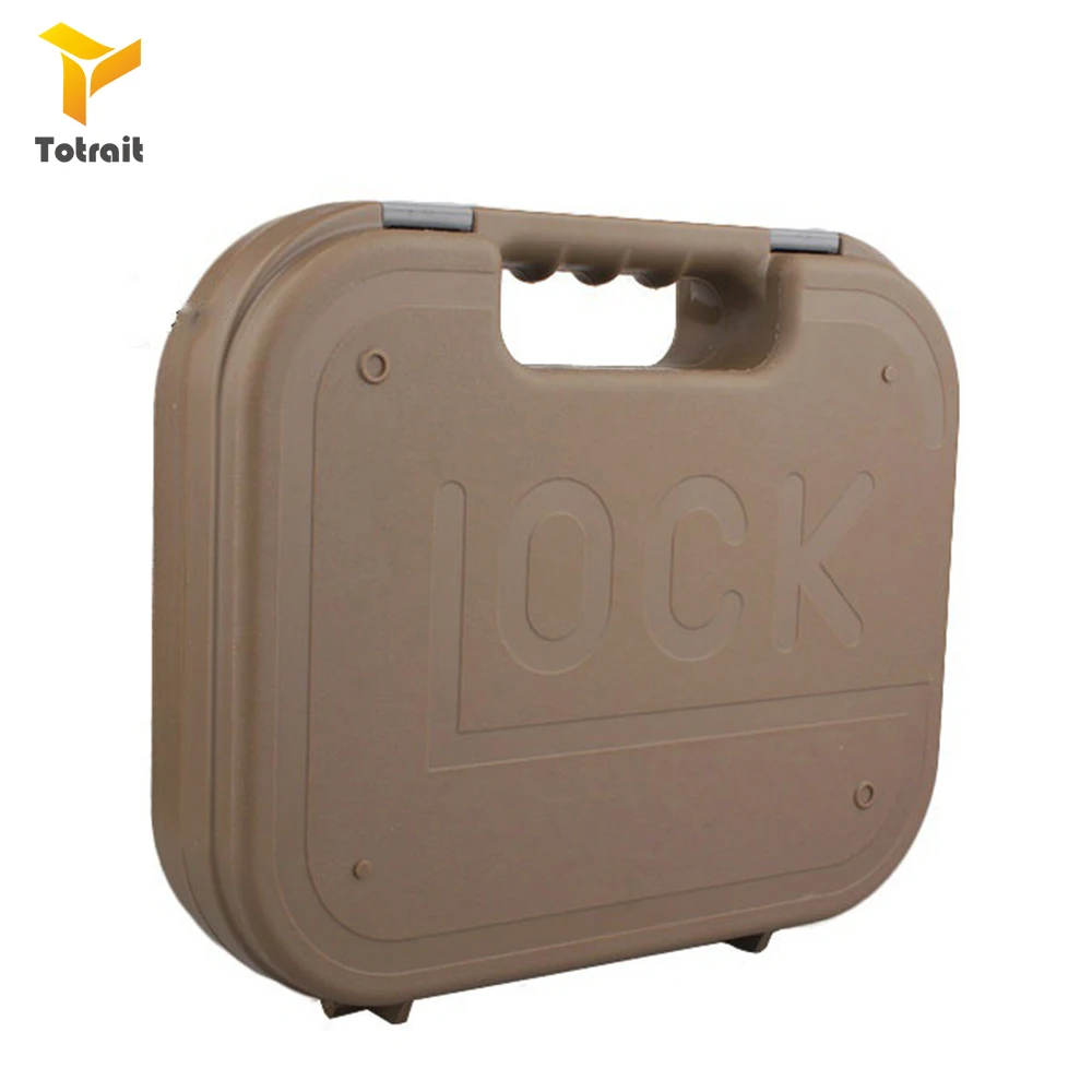 tan TOtrait Тактический ABS Glock Пистолет Чехол тактический Жесткий Чехол для пистолета пистолет чехол Мягкая подкладка пены для охоты аксессуары для страйкбола - Цвет: tan