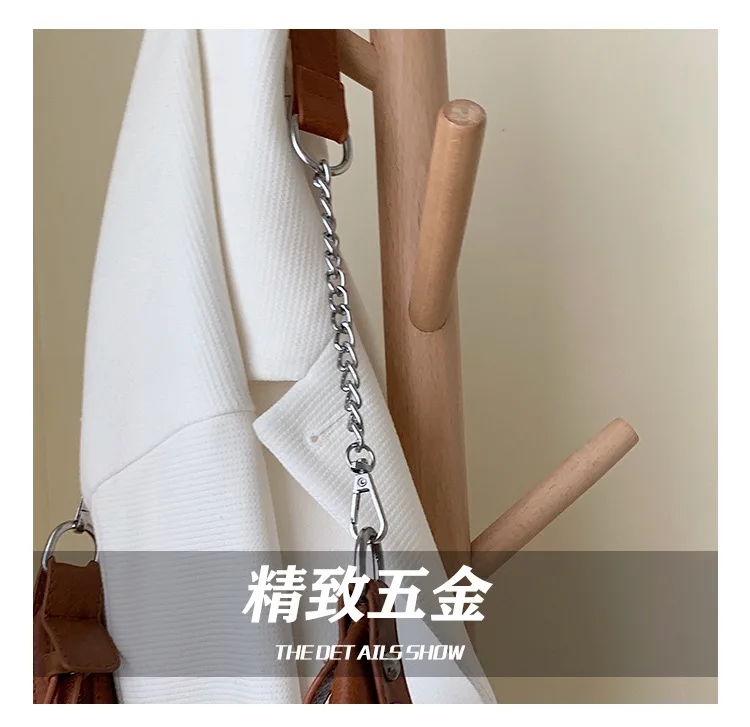Tassle Women Handbag Female New Retro Fashion Tassel Brand Large Capacity Shoulder Bag Casual Solid Color Chain Crossbody Bag