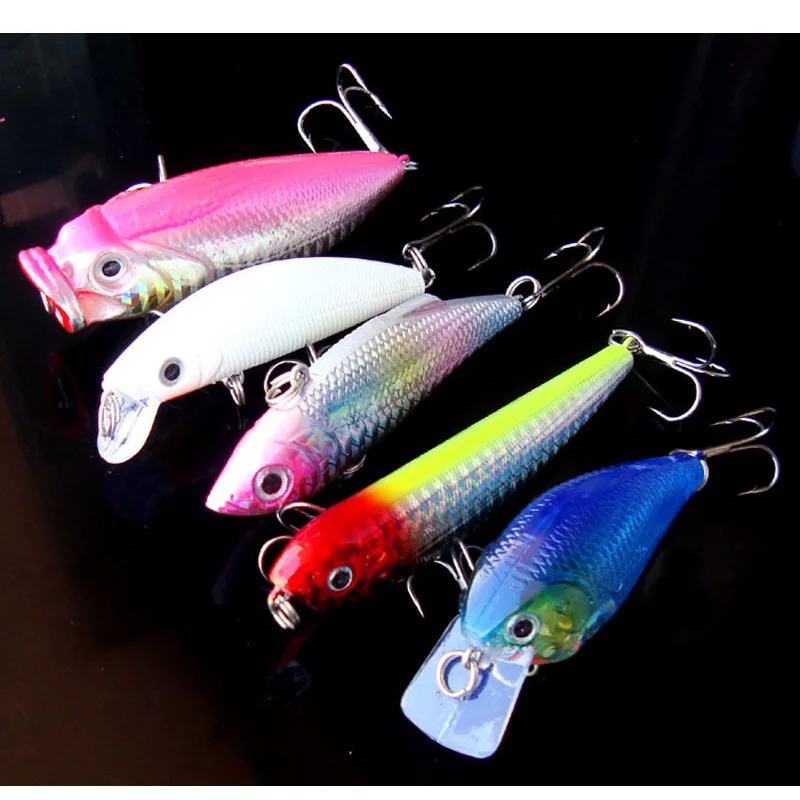 Kit De Pesca Con Señuelos De Silicona - 50 Cm, Para Lubina Y Agua Dulce, Colores Vibrantes