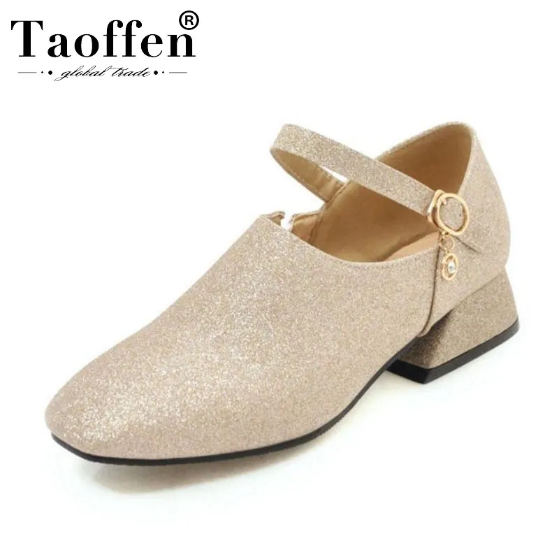 

Taoffen 4 Color Size 32-48 Women Flat Shoes Round Toe Spring Buckle Flats Daily Party Office Simple Shoes Woman Footwear