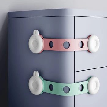 

10pcs Baby Safety Protector Child Cabinet locking Plastic Lock Protection of Children Locking From Doors Drawers