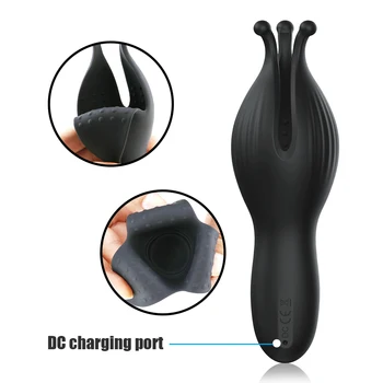 

Male Sensitive Head Stimulate Massager 10 Vibration Modes Exercise Your Muscle Harder and Stronger Make You Ultimate Enjoyment