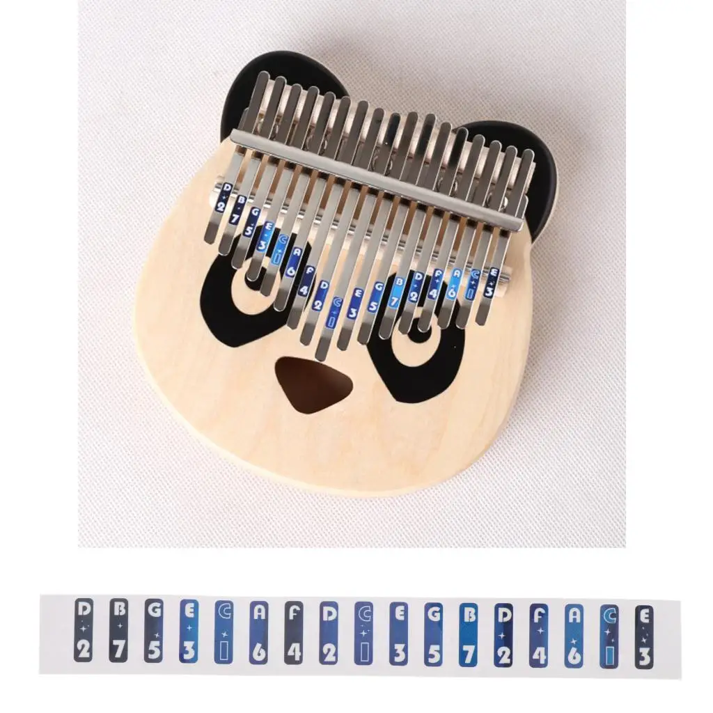 Musical Scale Sticker Note Sticker for Kalimba Thumb Piano Finger Percussion 12x1.5cm