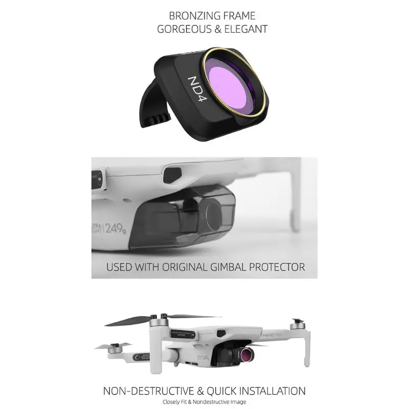Фильтр для объектива камеры фильтр нейтральной плотности для DJI Mavic Mini Drone CPL ND/PL Drone аксессуары для камеры