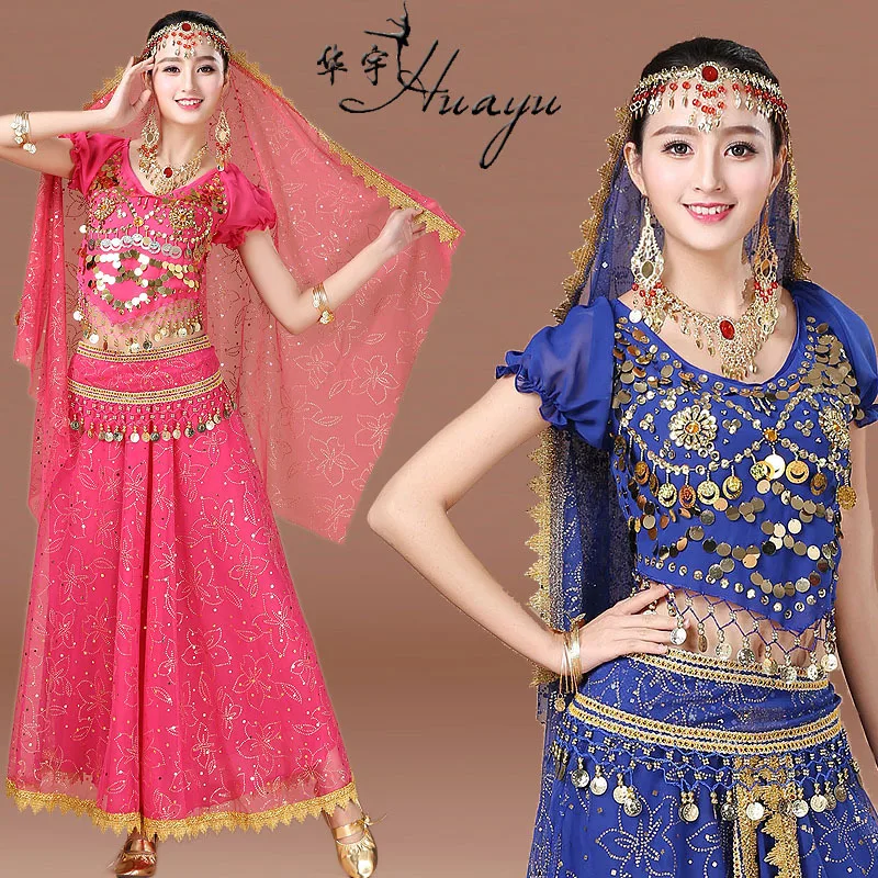 

Huayu Dance New Style Indian Dance Costume Women's Adult Belly Dance Holiday Stage Table Performance Set Hy0055