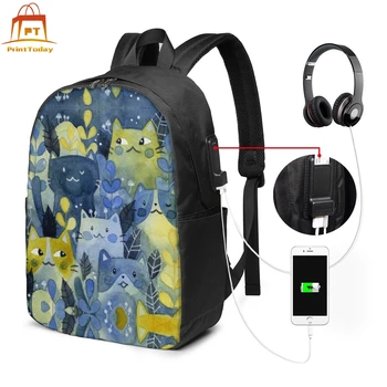 

Kitty Backpack Kitty Backpacks Trending Men - Women Bag High quality Print Teenage Travel Multifunctional Bags