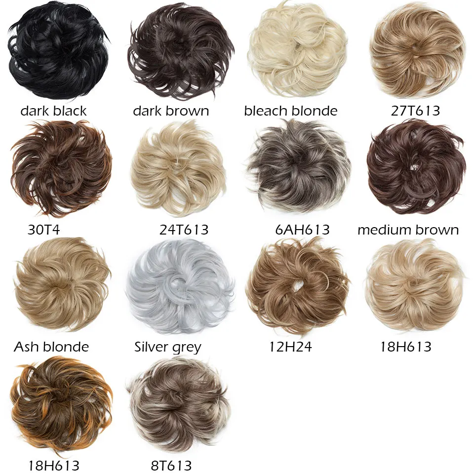 S-noilite sintetico soffice chignon parrucchino arruffato disordinato chignon fascia elastica per capelli updo chignon parrucchino per le donne 85g - immagine 4