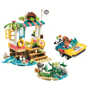 

Friends Turtles Rescue Mission Building Blocks Kit Bricks Classic Girl Movie Model Kids Toys For Children Gift