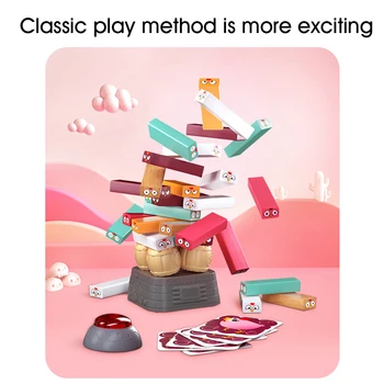 

Families Tumble Tower Baby Toy Kids Adults Toddle Living Room Children Educational Wooden Building Blocks Stacking Board Game