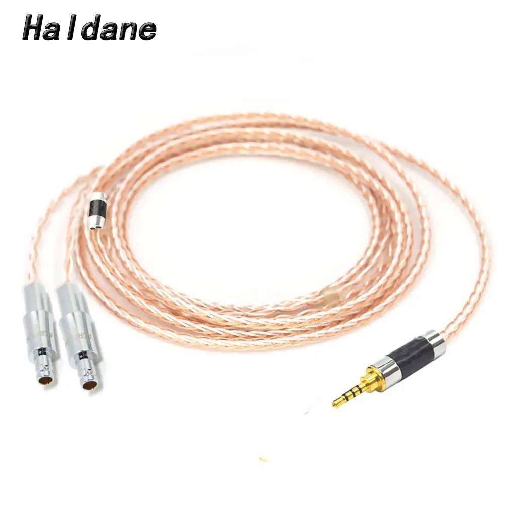 Haldane HIFI Carbon Fiber Custom Balanced 8 Cores Headphone Upgrade Cable Cable For HD800 HD800S HD820 Headphones