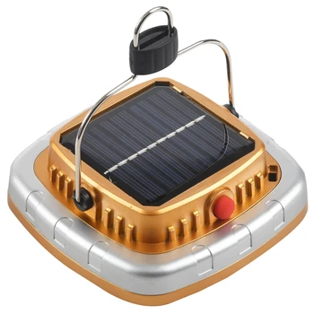 

Cob Solar Lanterns Led Tent Camping Lamp Usb Flashlight Rechargeable Battery Tent Light Gold