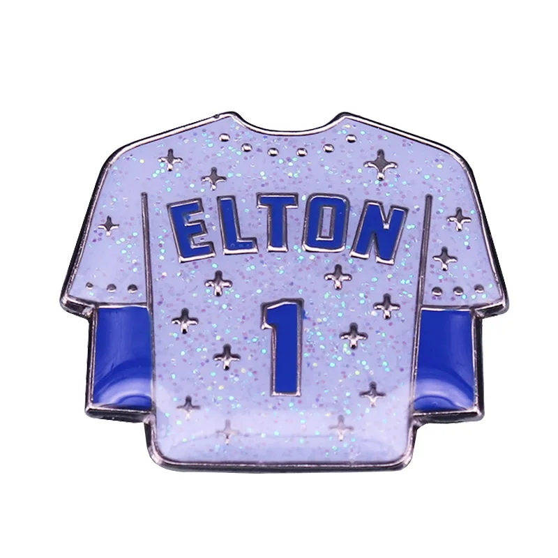 Брошь Elton John #1 фанаты Los Angeles Dodgers блестящие аксессуары | Украшения и