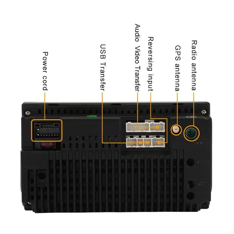 T9218 7 дюймов Android 7,1 сенсорный экран автомобиля MP5 плеер в тире стерео аудио Bluetooth 4,0 gps навигация FM радио Зеркало Ссылка