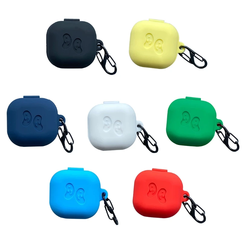 

1PC Flip-Open Anti-fall Simple Colors Dust-proof Protective Cover Silicone Case for S-AMSUNG Galaxy-Buds live Wireless Earphone