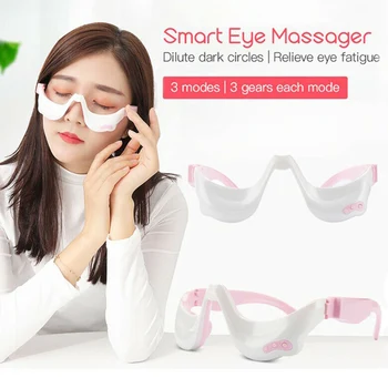 

Hot Electric Eye Massager Vibration Eyes Fatigue Relief Wireless Warm Compress Tool Home t6