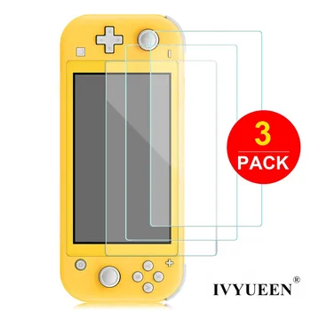 

IVYUEEN Tempered Glass for Nintend Switch NS Lite Mini Console 3 Pack Screen Protector Transparent HD Clear Anti-Scratch Film