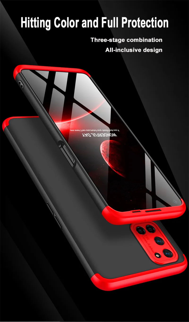 OPPO A72 2020 CPH2067 ̽ 360 ü ȣ Ƽ-ũ 3 in 1 Ʈ ϵ PC Ŀ, Oppp A52 2020 CPH2069 A92 ̽ Coque