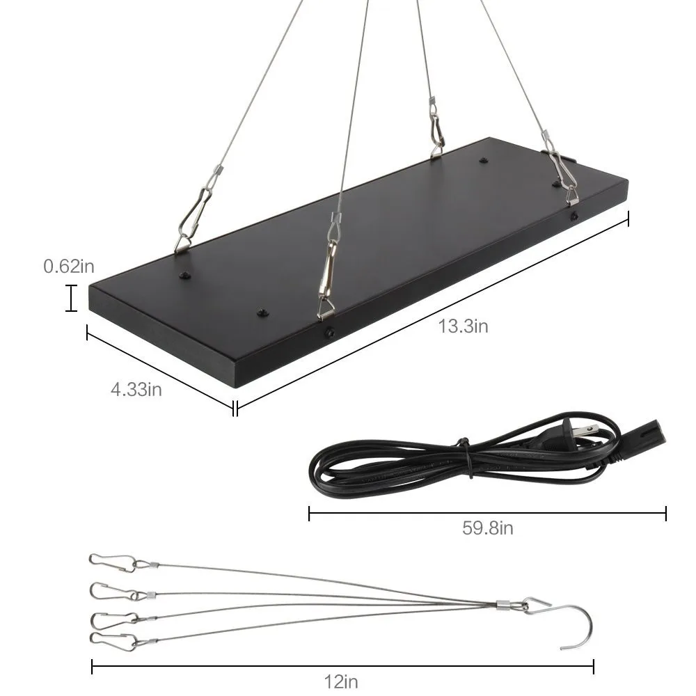 Full Spectrum 100W LED Grow Light Panel AC85~265V Greenhouse Horticulture Grow Lamp for Indoor Plants Flowering Growth Tent