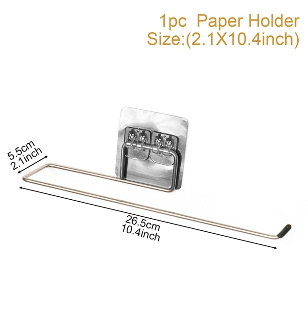 Paper Holder Bathroom Kitchen Roll Paper Towel Holder Rack Holder Hanging Toilet Stand Hanger Home Storage Racks