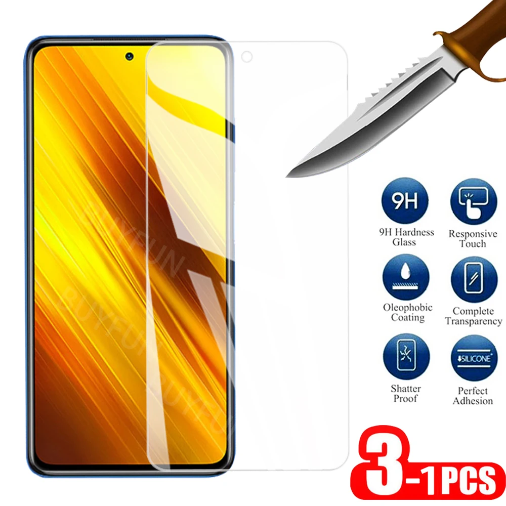 1-3 шт. 9h закаленное стекло для xiaomi little pocophone x3 poco nfc pocophonex3 pocox3 6 67 ''дисплей HD