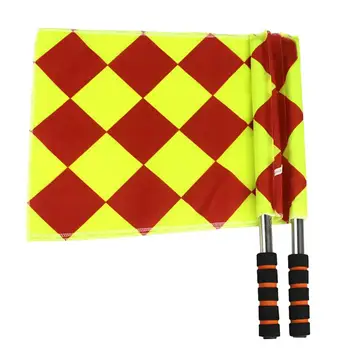 

2Pcs Patrol Flag Hand Flag Border Flag Football Referee Flag Pennant Flag Referee Special Command Flag (Assorted Color)