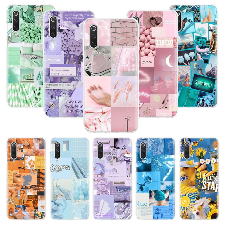 Aesthetic Collage Cute Abstract Art Phone Case For Xiaomi Redmi Note 10