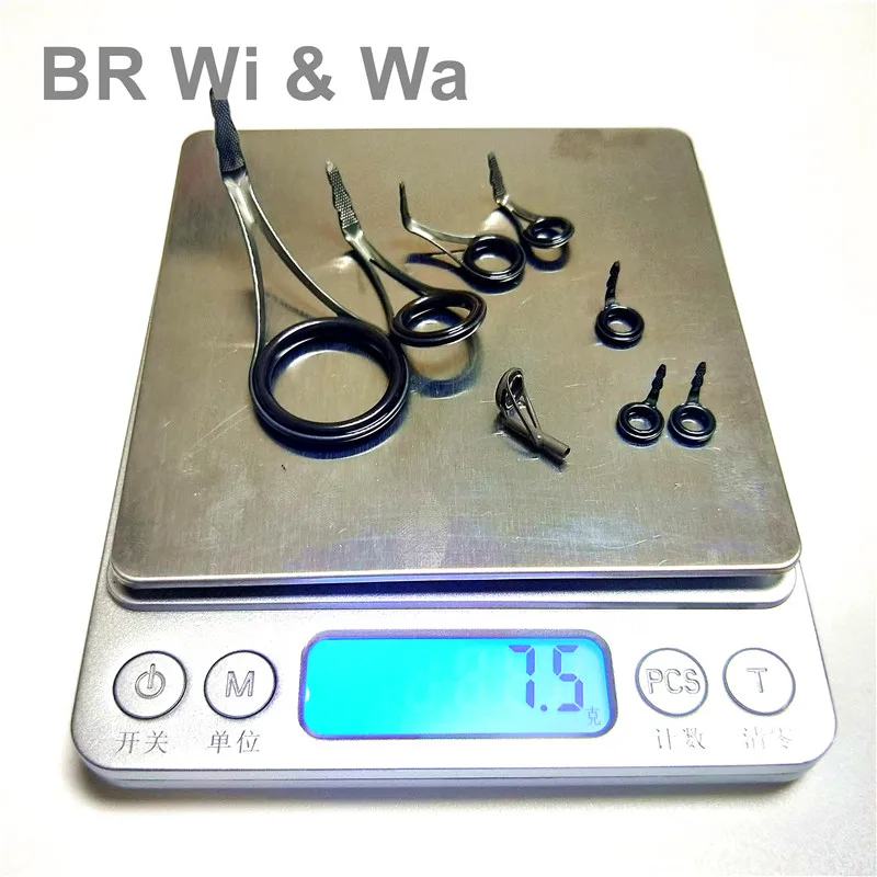 Фото Комплект направляющих BR Wi & Wa FUJI BCLYOG + BCLOG, высококачественный комплект направляющих, один набор, 8 шт. ремонтных направляющих для удочки №5