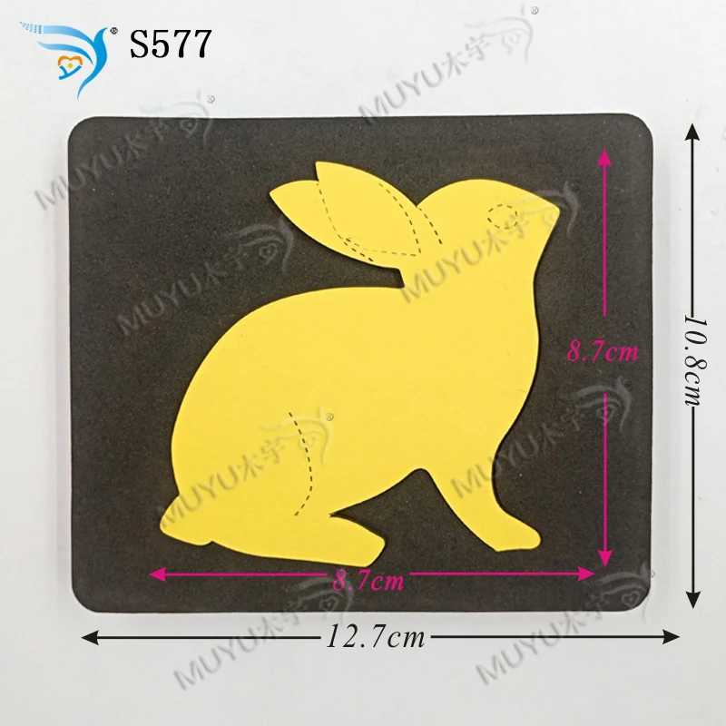 Кролик новая деревянная форма вырубки для скрапбукинга Thickness-15.8mm S577