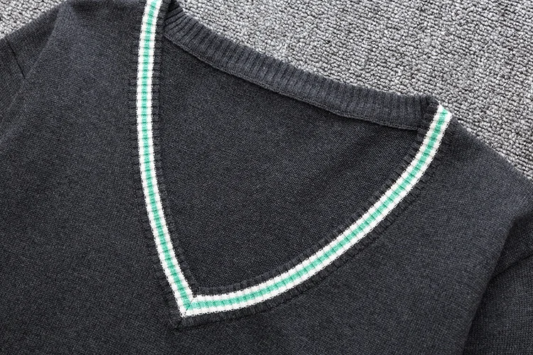 2019 New Sweater Slytherin Ravenclaw Hufflepuff Long Sleeve Sweater V-neck All-match Unisex Daily Clothes Cosplay Costumes