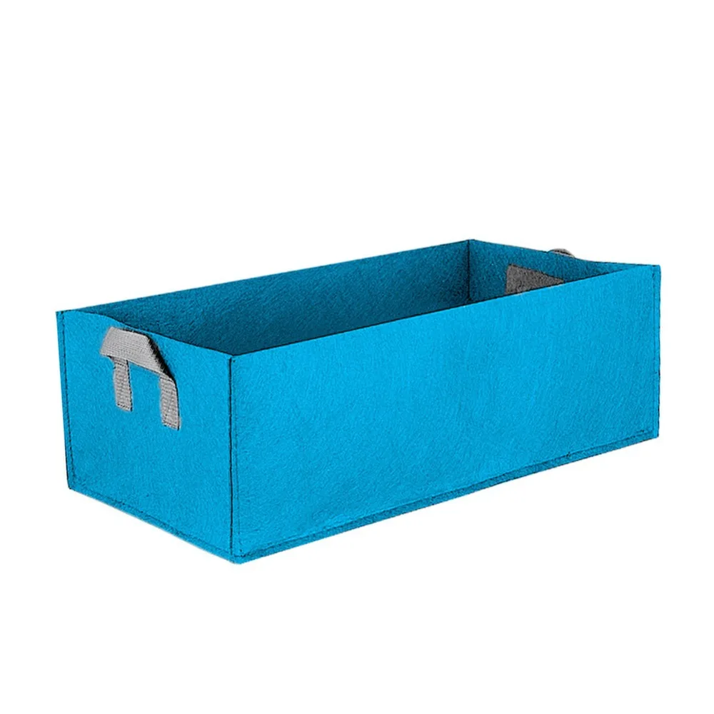 1pcs Fabric Raised Garden Bed Square Felt Garden Flower Grow Bag Vegetable Planter Pot with Handles Planting Bag