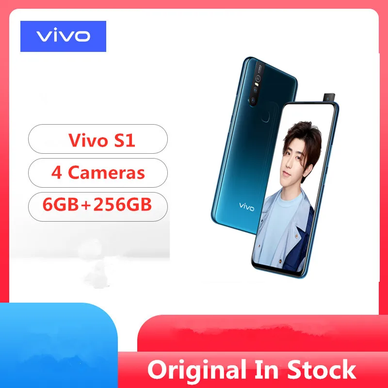 Смартфон vivo S1 с большой батареей 6 ГБ ОЗУ 256 Гб ПЗУ фронтальная камера Helio P70 3