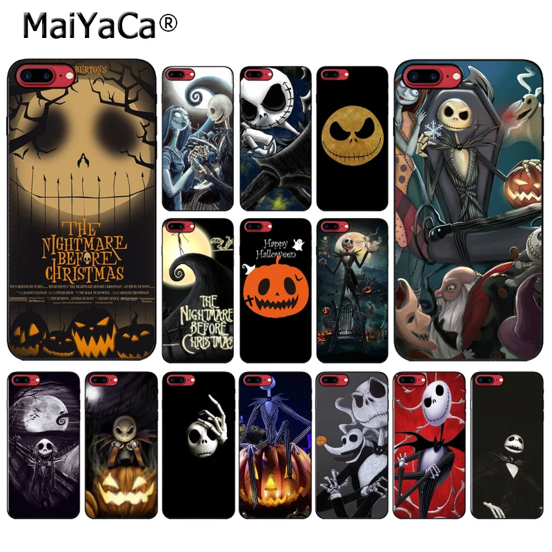 

MaiYaCa Jack Skellington The Nightmare Before Christmas Phone Case For iphone 11 Pro 11Pro Max 8 7 6 6S Plus 5 5S SE XR X XS MAX