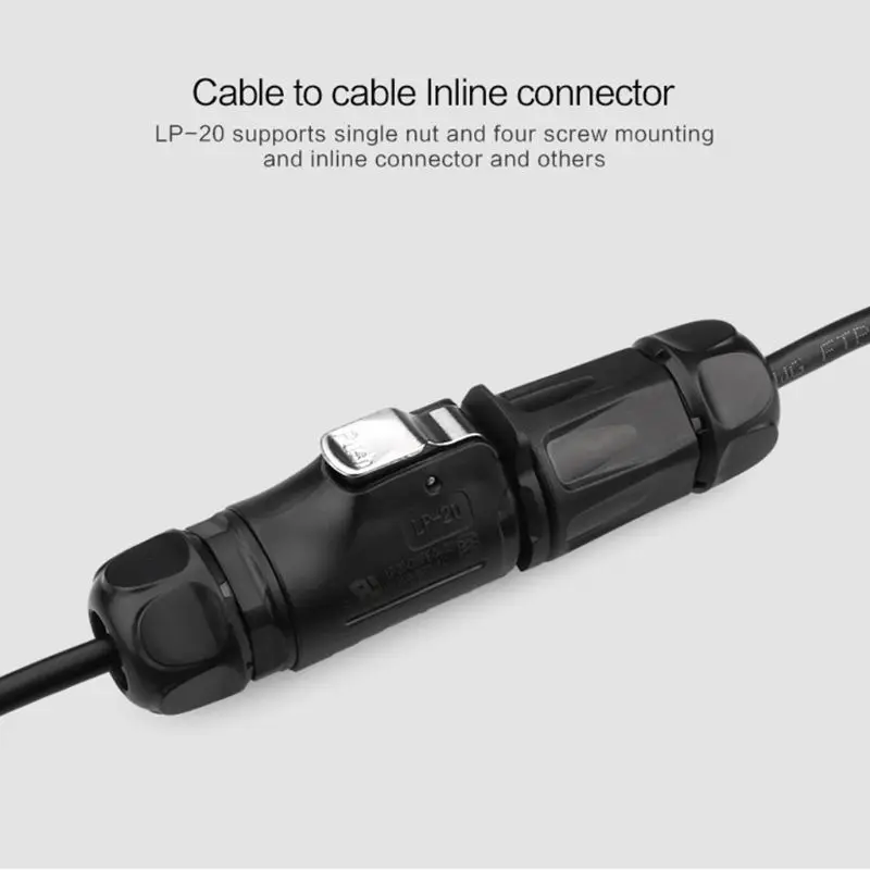 LP20 DC Вольт 2 3 4 5 7 9 12 Pin круговой промышленный штекер/гнездо солнечной энергии DC водонепроницаемый разъем