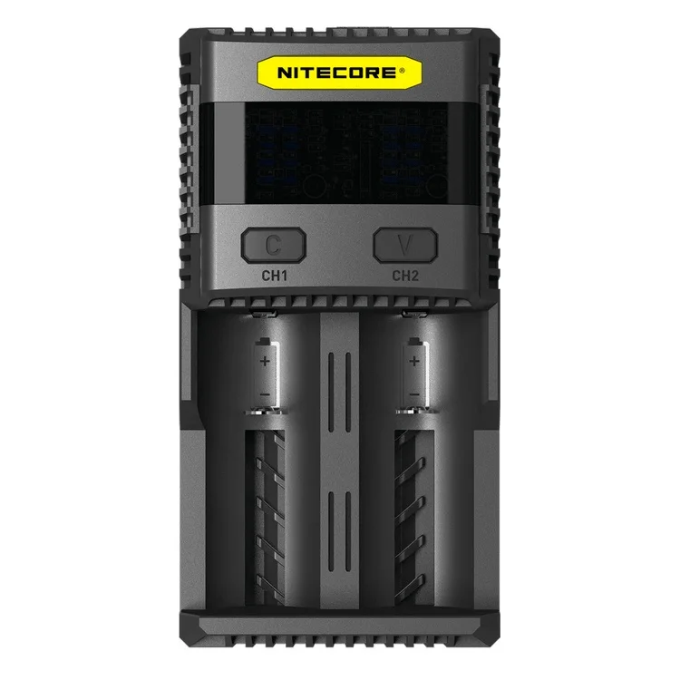 Topsale NITECORE SC2 интеллектуальная зарядка 3A Быстрая зарядка превосходное зарядное устройство с 5А общим выходом+ 18650x2 батареи