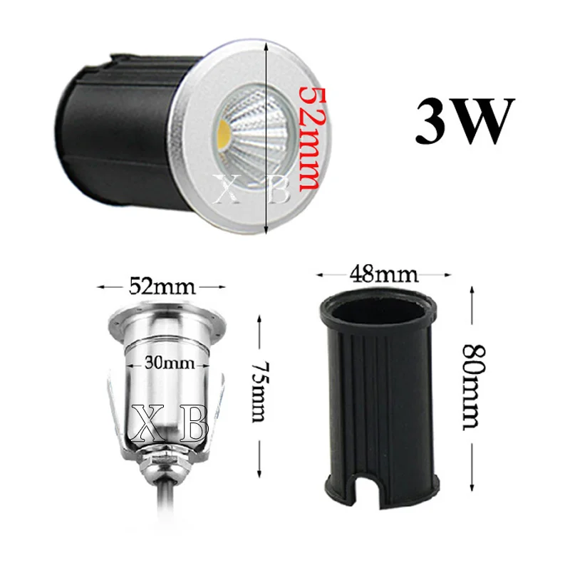 Waterproof IP67 3W 5W 10W 15W LED garden buried AC110v 220v Outdoor Recessed Deck Light Underground Lamp Sidewalk Lighting DC12V Garden Decoration Lamps Led Underground Light