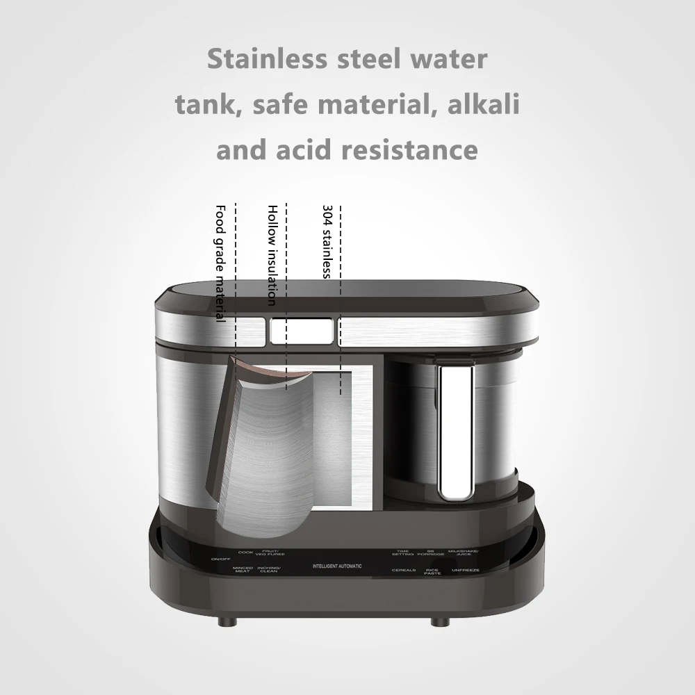 LEEWONG Fully Baby Food Processor Multi-Function Automatic Food Cooking Blender Maker