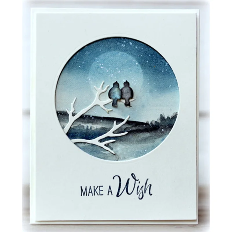 birds looking up branch make a wish birgit